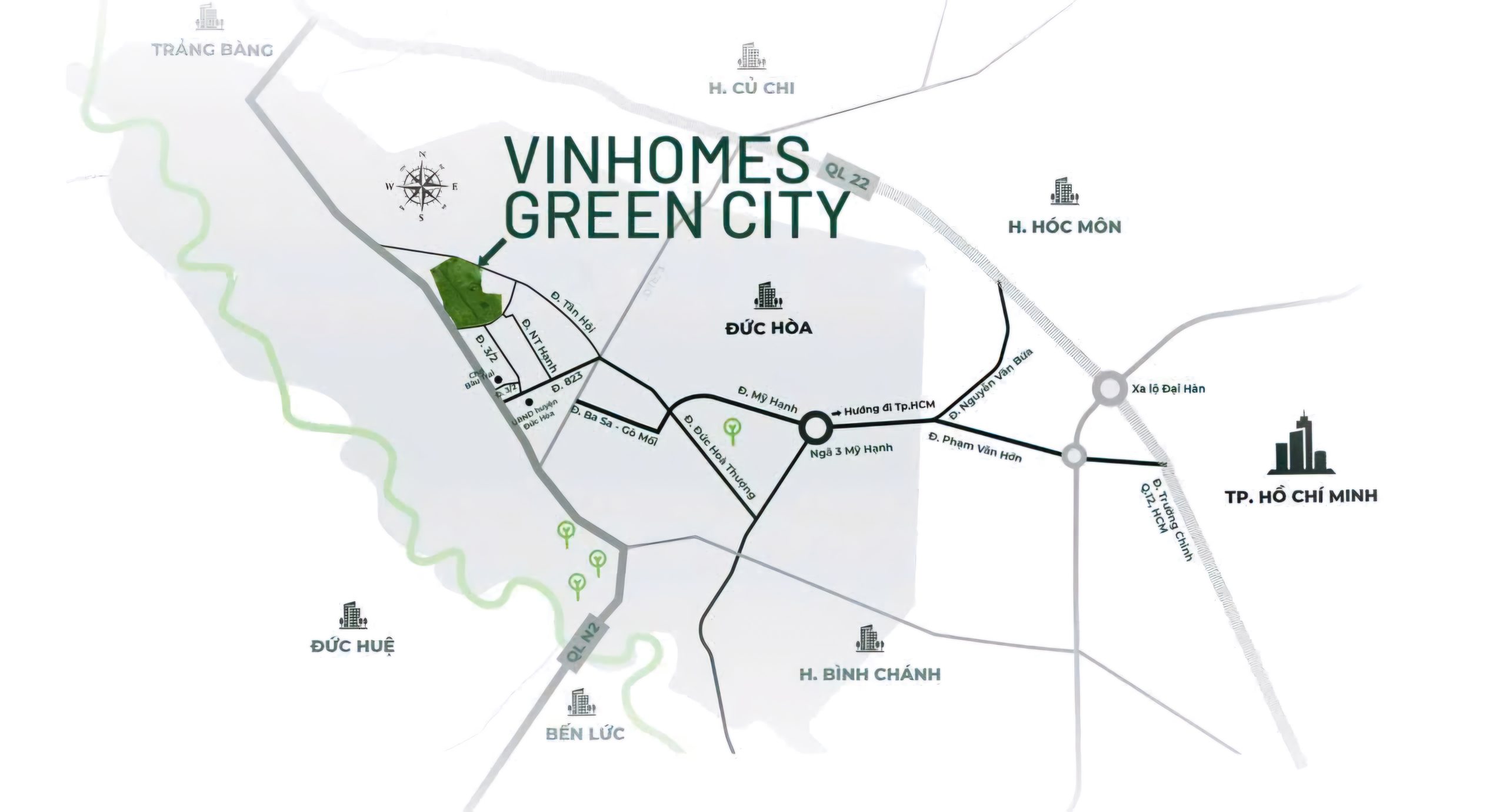 Vinhomes Green City Long An - Đô thị xanh đẳng cấp, vị trí chiến lược, giá hấp dẫn giai đoạn đầu
