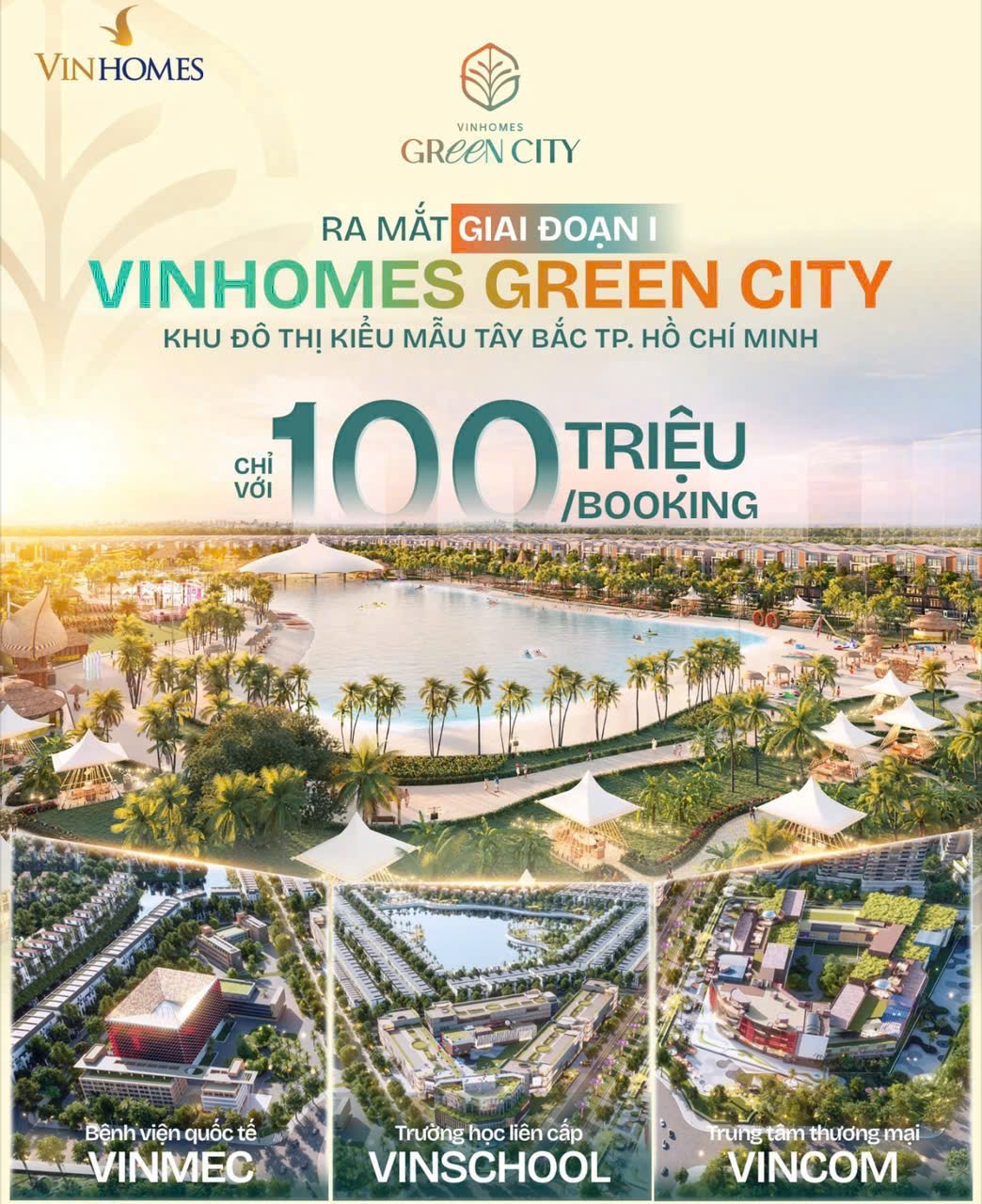 Vinhomes Green City ∇ Long An Tổng quy mô: 190 ha